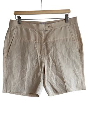 Brunello Cucinelli linen & silk chino style shorts size 8 like new condition